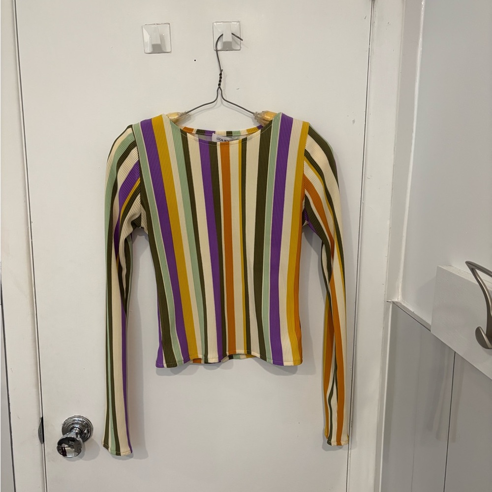 Striped Top | Toronto Slow-Fashion Designer | Size Small - Picture 2 of 7